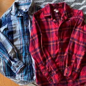 Cat and Jack flannel shirts